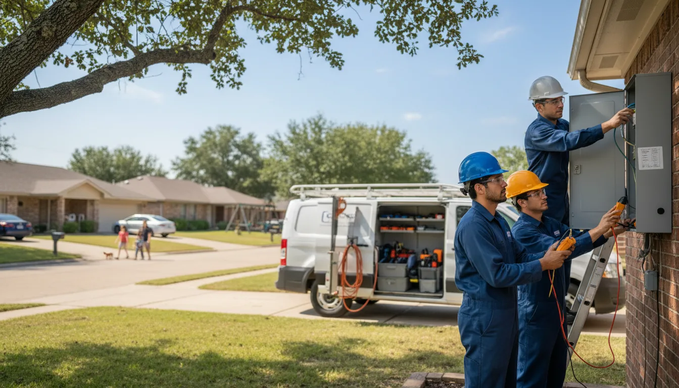 Certified electrician providing emergency electrical services in Sanborn, IA
